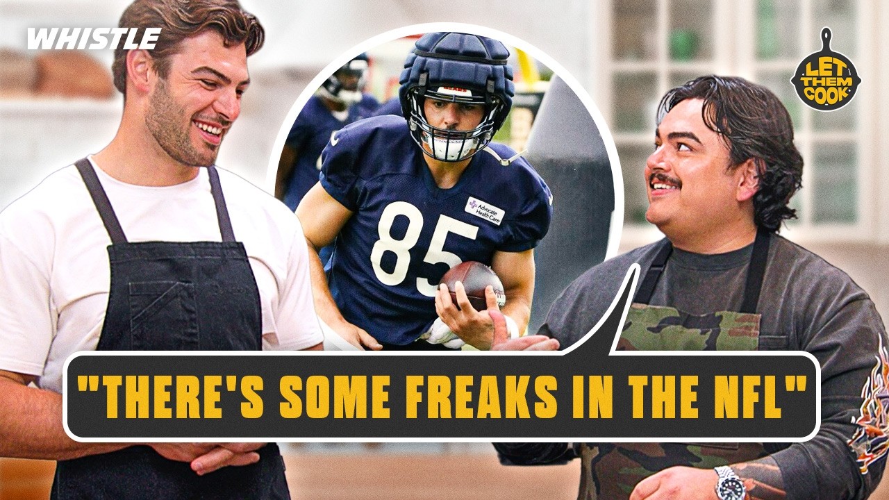 Video thumbnail for Cole Kmet On His Legendary Playoff Catch, Bears Future, & NFL Vs. College Football