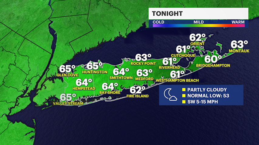 Video thumbnail for Dry tonight ahead of a brief summer-like feel and two rain chances