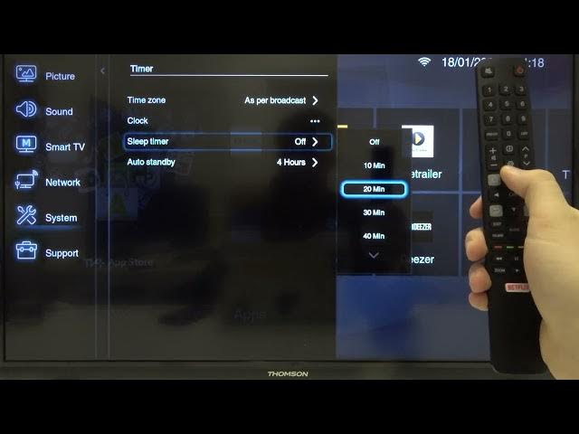 Video thumbnail for How to Turn On or Off Sleep Timer in THOMSON Smart LED TV?