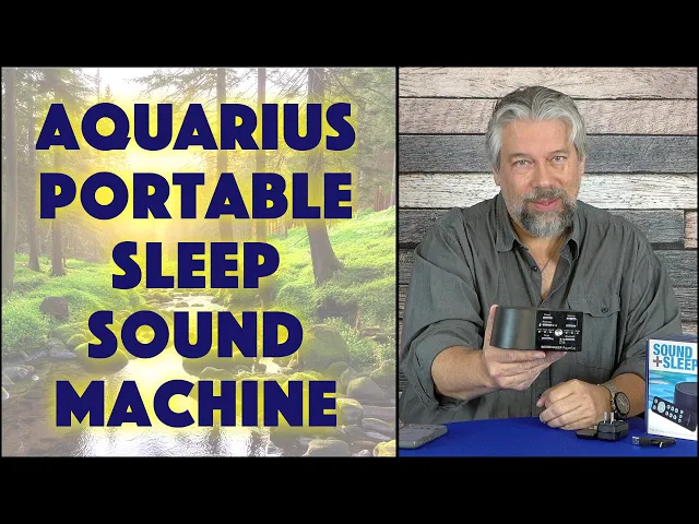 Video thumbnail for Sound+Sleep AQUARIUS Portable Sleep Sound Machine a with Bluetooth - DEMO & REVIEW