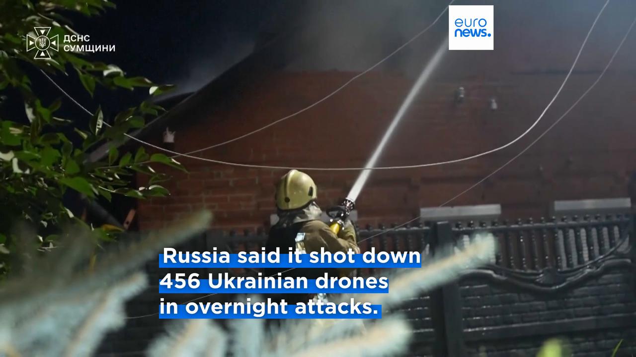 Video thumbnail for One of Kyiv's deadliest single attacks kills 13 in central Russia while five are killed in Ukraine