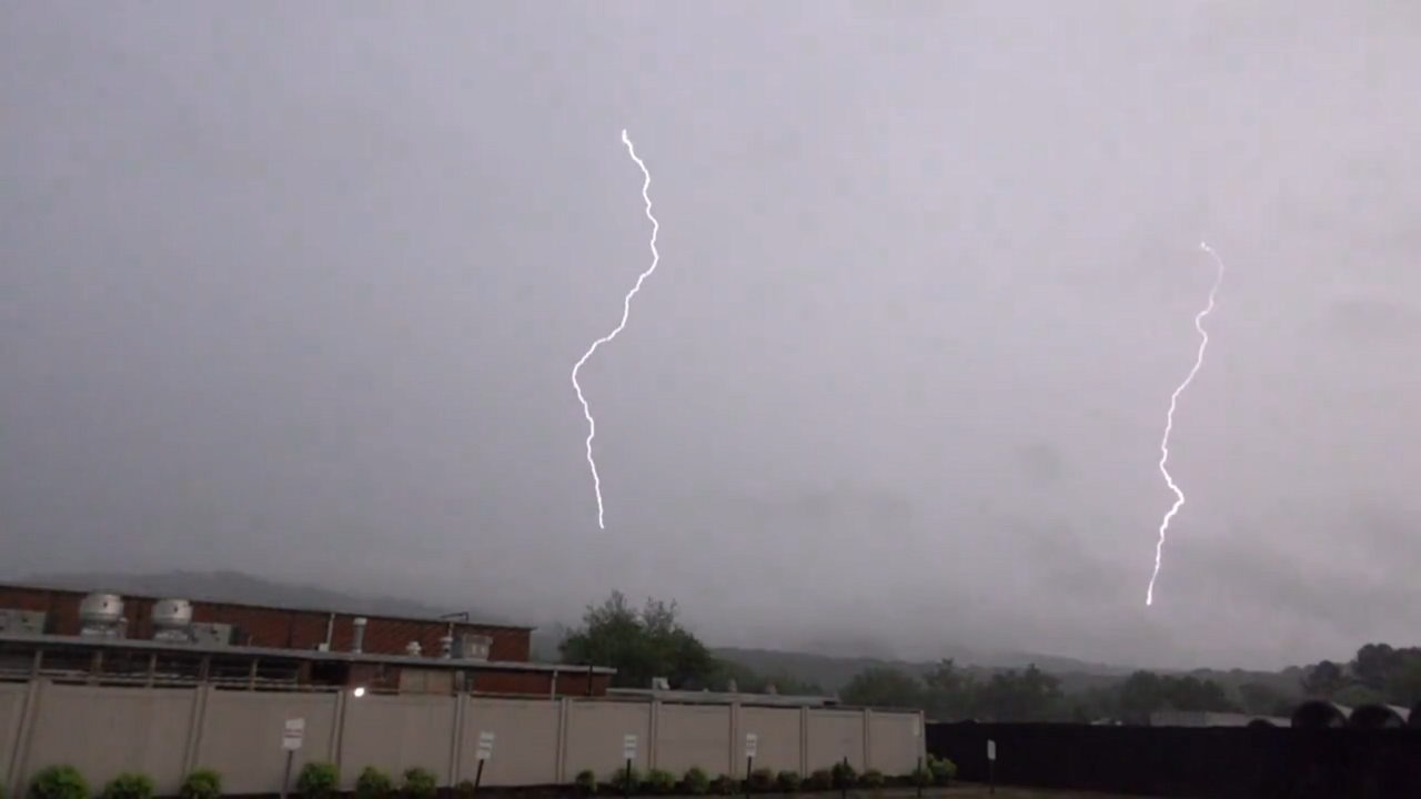 Video thumbnail for Frequent lightning illuminates stormy skies over Huntsville, Alabama