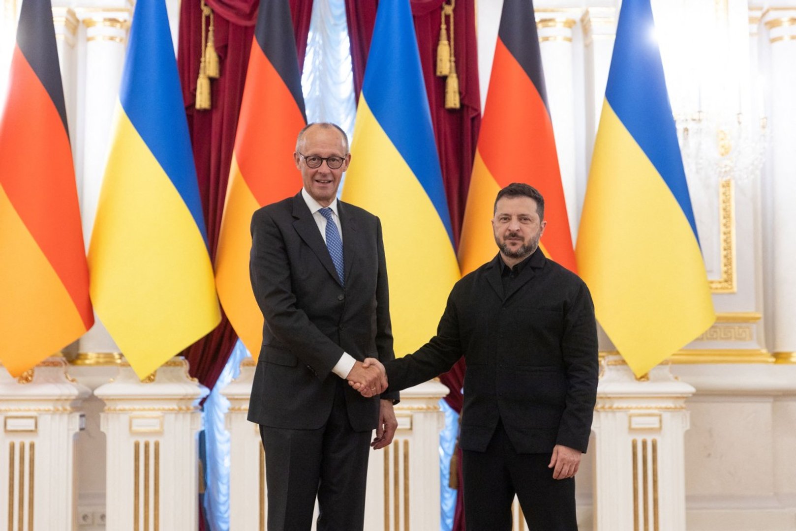 Video thumbnail for Germany’s Merz in Kyiv announces $1.5B in aid, urges Putin to end war