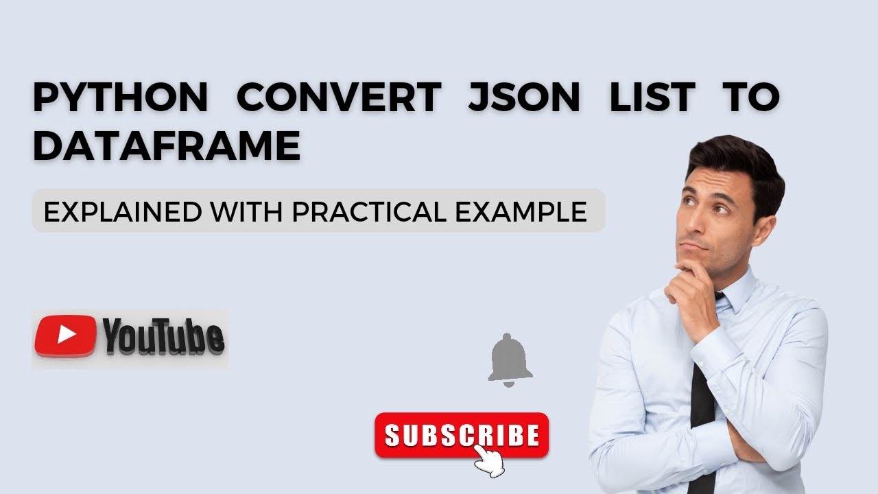 'Video thumbnail for Python convert JSON List to Dataframe - Python Tutorial'