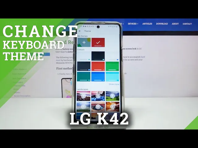 Video thumbnail for How to Customize Keyboard Theme in LG K42 – Refresh Keyboard Look