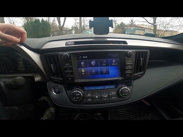 Video thumbnail for How to Change Radio Source in Toyota RAV 4 IV (2013 - 2018) - Enable AUX or Bluetooth