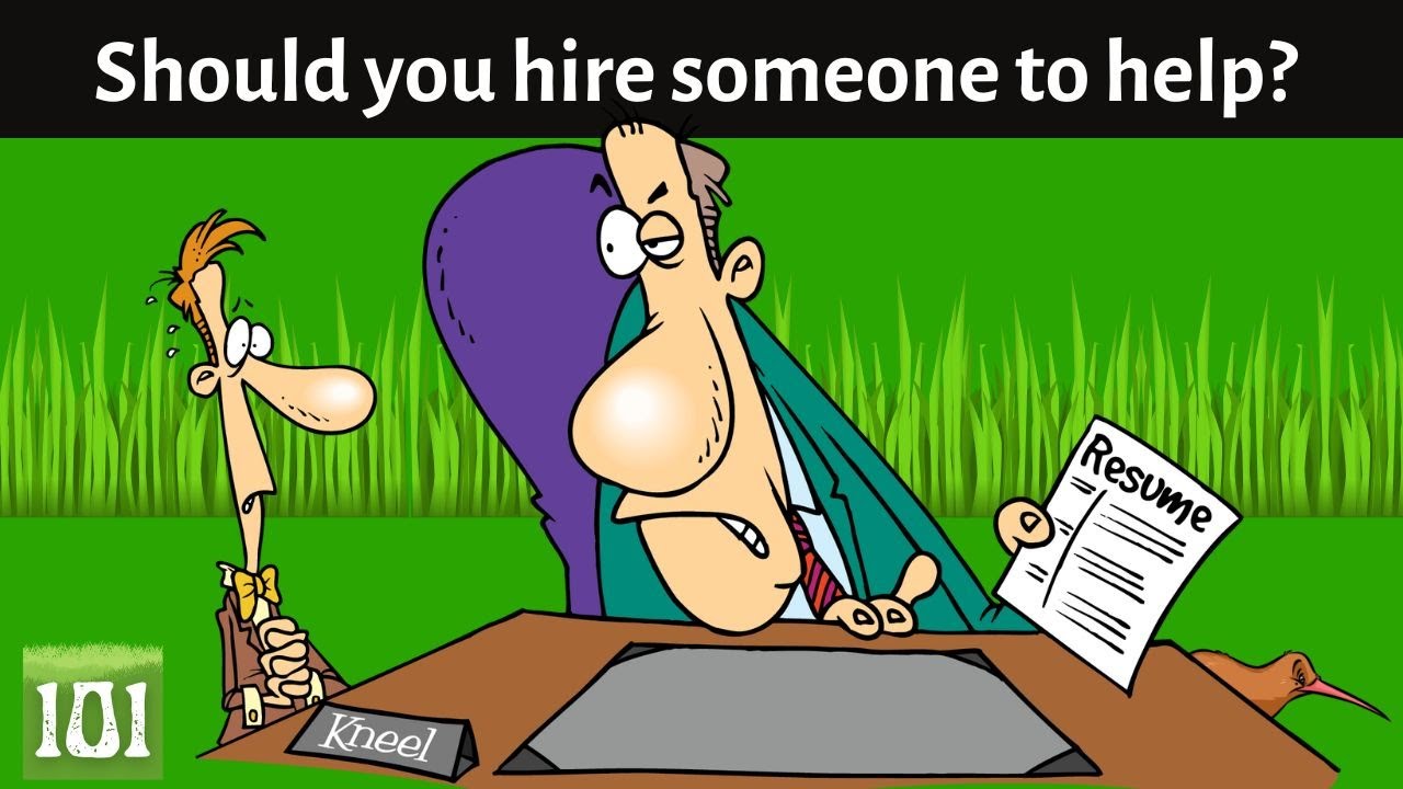 Video thumbnail for Should You Hire Someone to Help You in Your Lawn Mowing Business