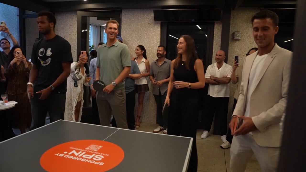 Video thumbnail for Game. Set. Spin. event with tennis players ahead of US Open Championship 3.