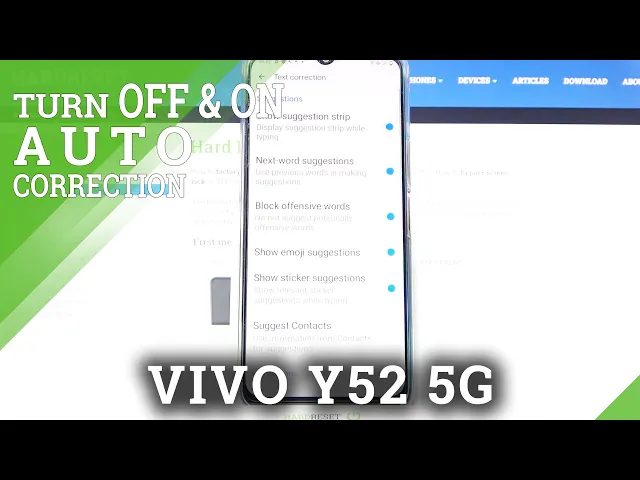 Video thumbnail for How to Enter Text Correction Options in Vivo Y52 5G – Predictive Text Option