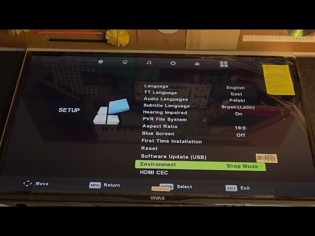 Video thumbnail for How To Turn Off Shop Mode on VIVAX 32 TV-32LE112T2 Android Smart TV - Deactivate Kiosk Mode on Vivax