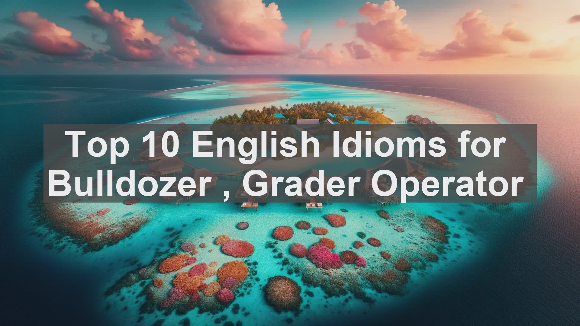 'Video thumbnail for Top 10 English Idioms for Bulldozer  Grader Operator'