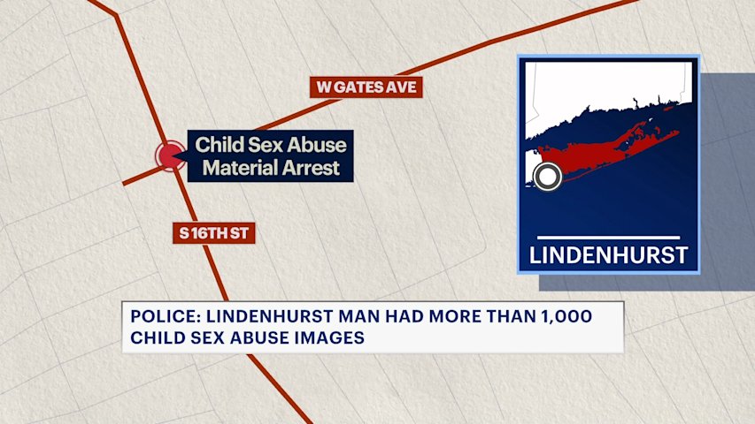 Video thumbnail for Lindenhurst man arrested for having over 1,000 child porn images