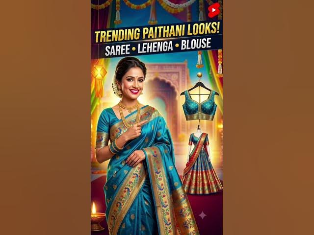 Video thumbnail for Latest Paithani Sarees , Lehenga,Blouse #paithanisaree #paithanilehenga #paithaniblouse