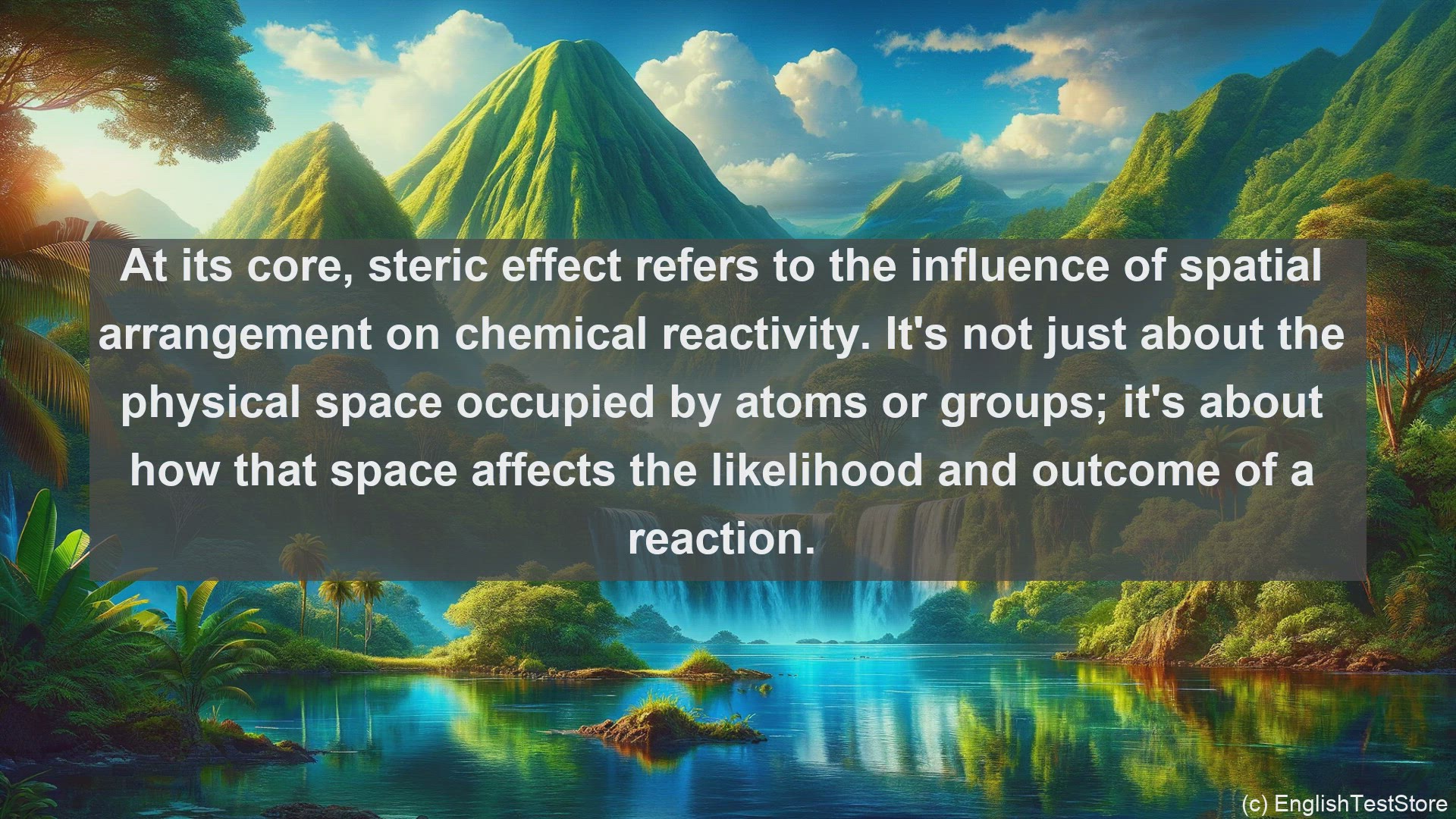 'Video thumbnail for Steric effect in science  definition and examples'