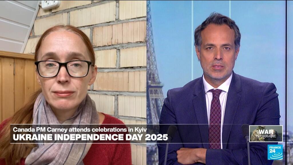 'Video thumbnail for Ukraine celebrates its 34th Independence Day amid the ongoing war with Russia'