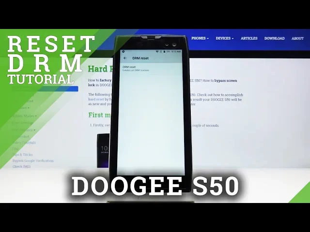 Video thumbnail for How to Reset DRM in DOOGEE S50 – Clear Licenses / Credentials
