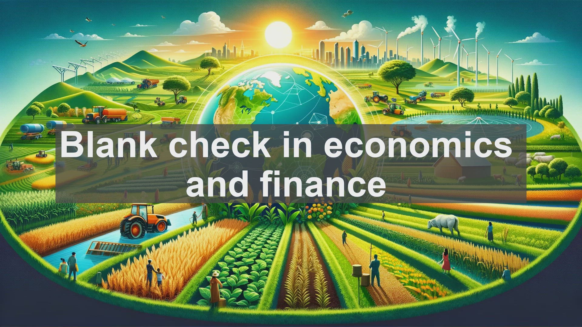'Video thumbnail for Blank check in economics and finance'