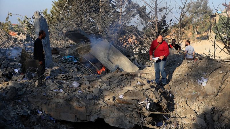'Video thumbnail for Israel trikes Southern Lebanon injuring atleast six people'