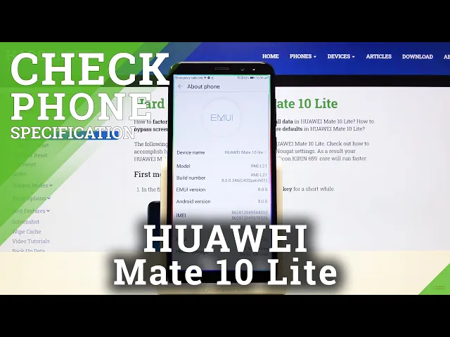 Video thumbnail for Check Phone Specification – HUAWEI Mate 10 Lite Info Settings Section