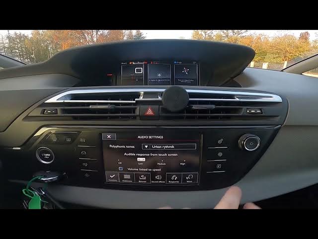 Video thumbnail for How to Enable or Disable Screen Touch Sound in Citroen C4 Picasso II ( 2013 – 2018 )