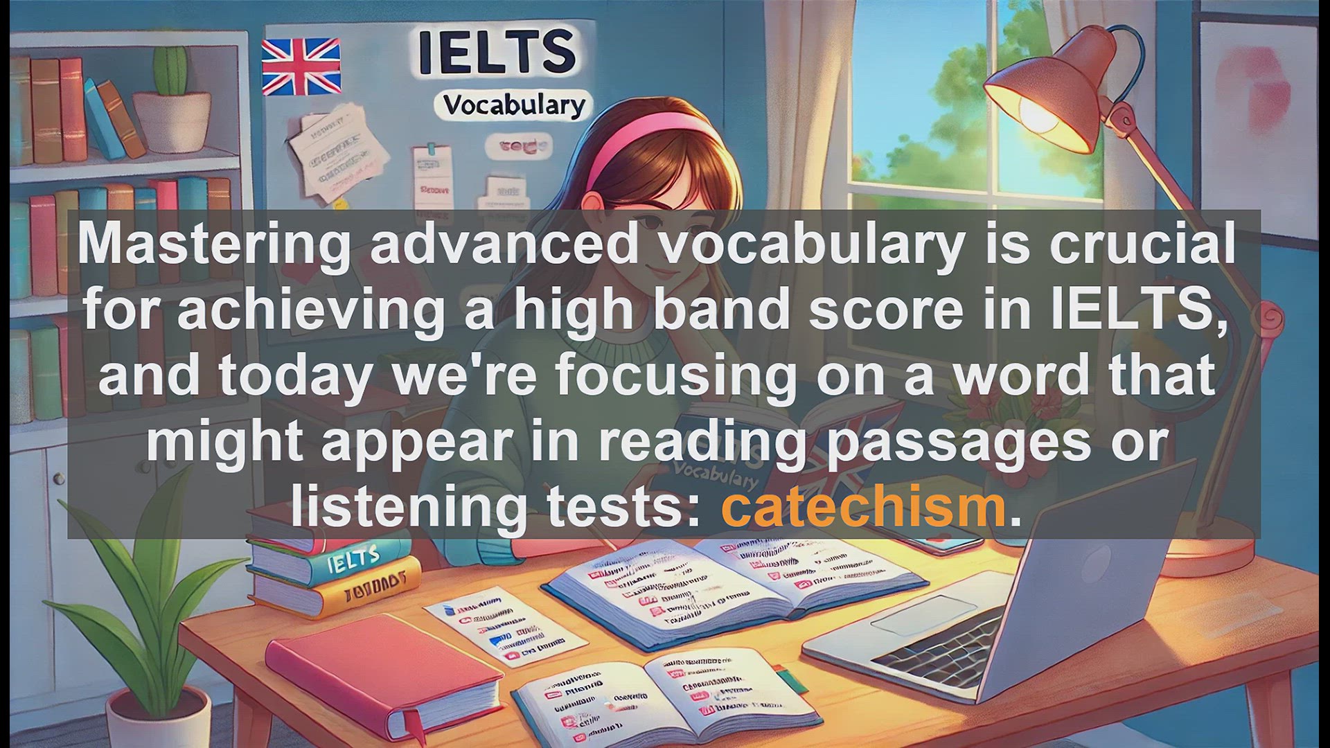 'Video thumbnail for 2000 Must Know IELTS 9.0 Vocabulary - IELTS Vocabulary: Understanding and Using 'Catechism''