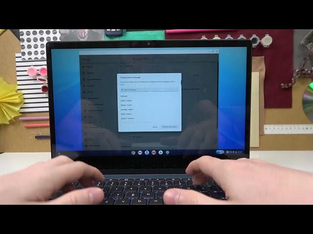 Video thumbnail for Lenovo Chromebook - How To Change Language