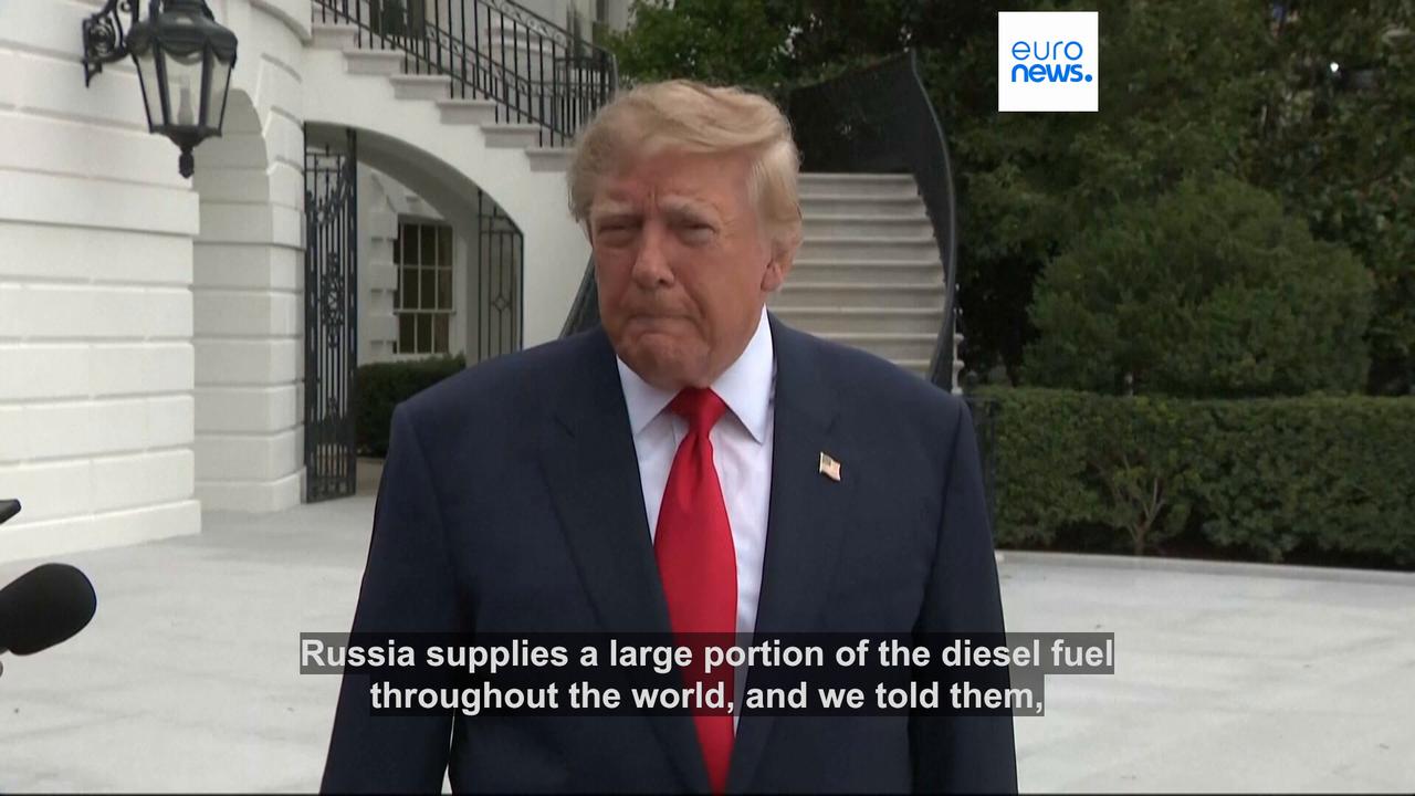 Video thumbnail for Trump says Ukraine needs new president after Zelenskyy condemns Russia fuel deal