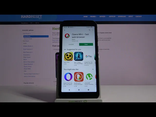 Video thumbnail for Block Ads with Opera Mini on CAT S62 Pro – Ad Blockade