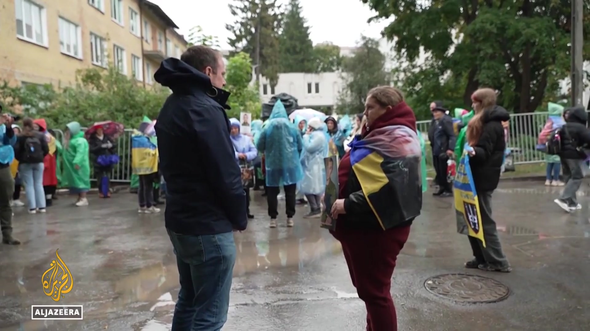 'Video thumbnail for Ukraine and Russia prisoner exchange: Hopeful families wait for loved ones'
