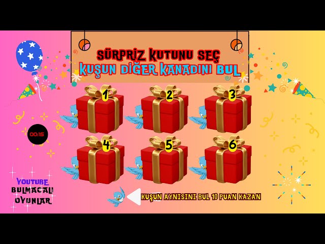 Video thumbnail for Kuş'un Diğer Kanadını Bul - Kutu Oyunları - BULMACALI OYUNLAR
