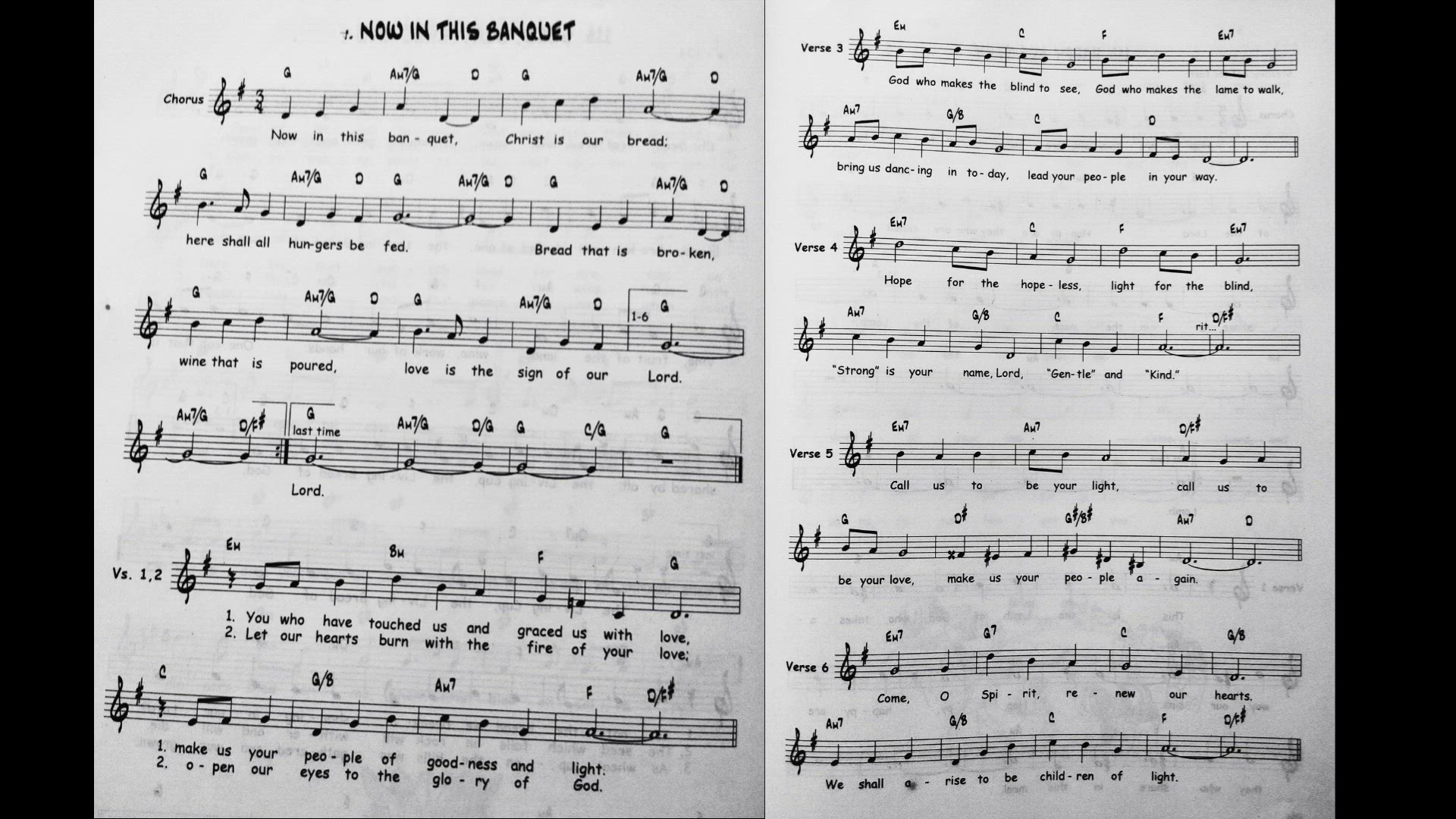'Video thumbnail for Now In This Banquet - Catholic Mass Song Sheet Music'