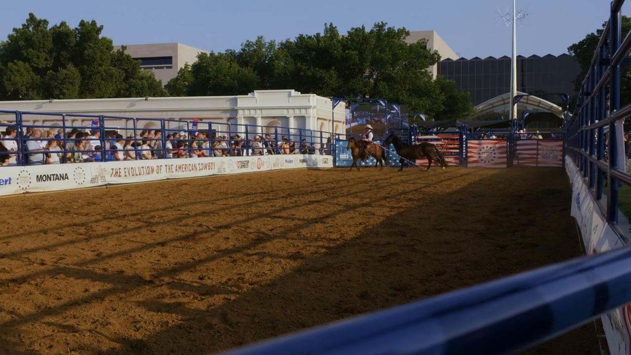 Video thumbnail for US: Rodeo events entertain visitors at Great American State Fair in Washington.