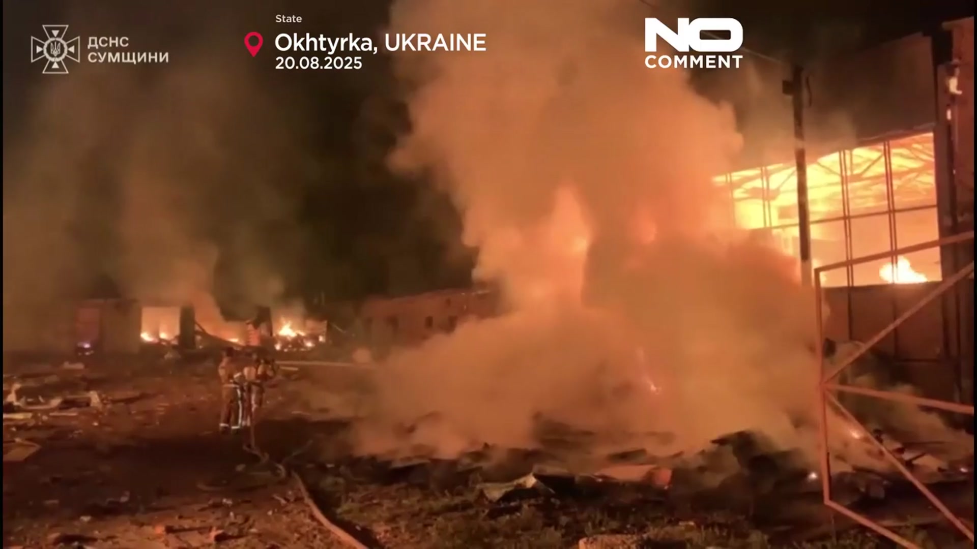 'Video thumbnail for Homes destroyed and dozens injured in Russian drone barrage on Ukraine'