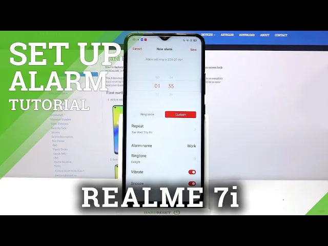 Video thumbnail for How to Set Up Alarm Clock on REALME 7i – Alarm Clock Settings