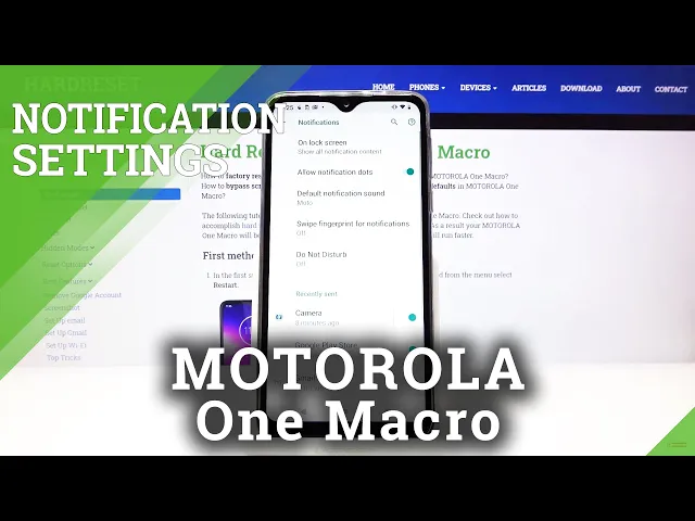 Video thumbnail for How to Enter Notification Settings in MOTOROLA One Macro – Change Notifications Settings