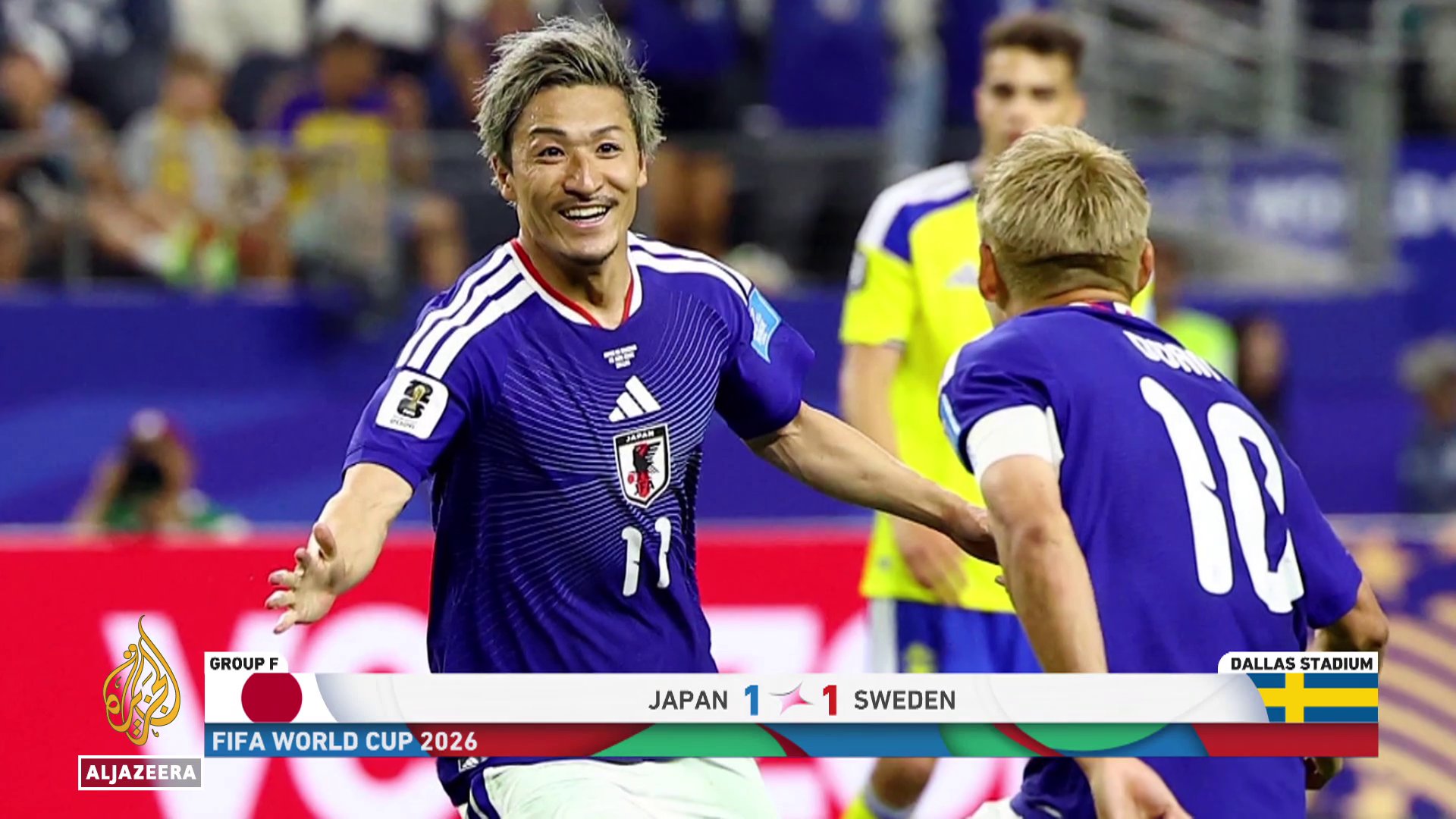 Video thumbnail for Japan vs Sweden 1-1: Tight Group F Clash