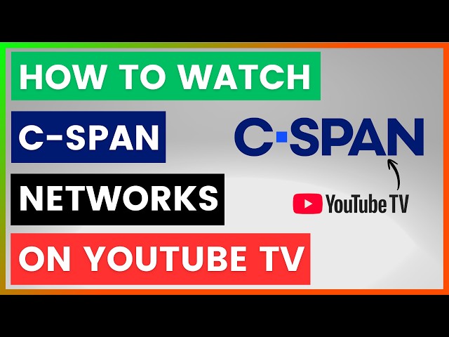 Video thumbnail for How To Watch C-Span Networks On YouTube TV? [in 2026]