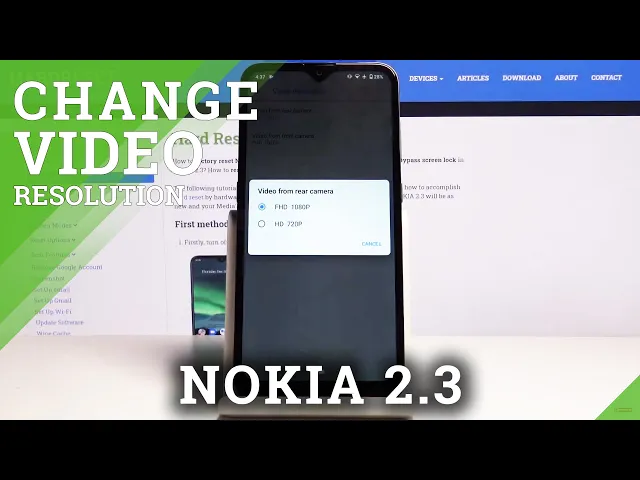 Video thumbnail for How to Change Video Resolution in NOKIA 2.3 – Video Quality