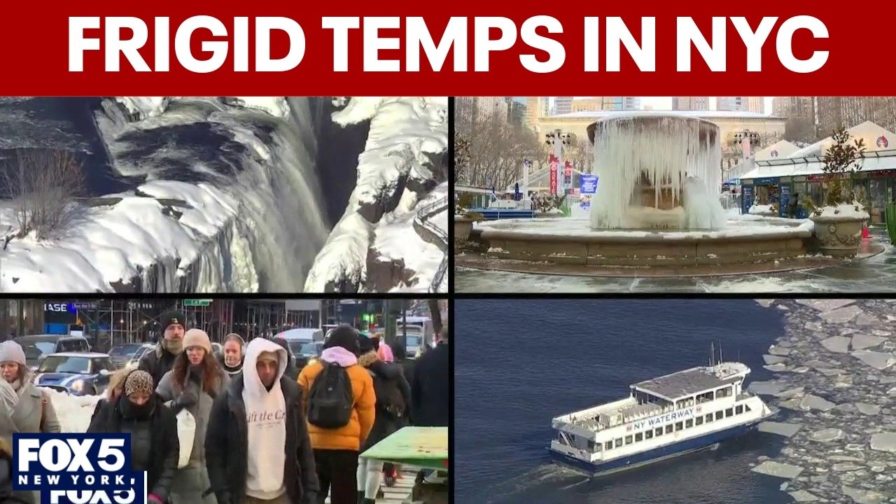 Video thumbnail for Frigid temperatures continue in NYC