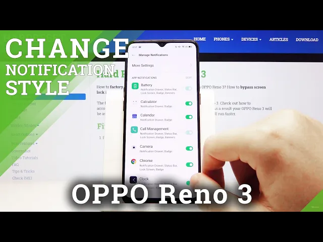Video thumbnail for Notification Settings in OPPO Reno 3 – Customize Notification Content