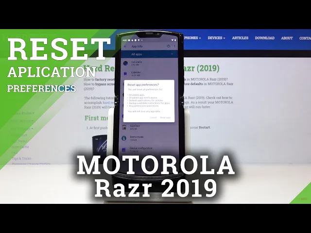 Video thumbnail for How to Reset App Preferences in MOTOROLA Razr 2019 – Restore Settings of Apps
