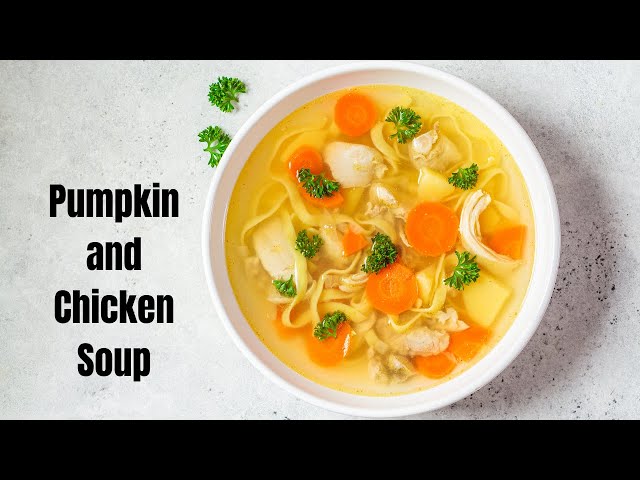 'Video thumbnail for Cozy Pumpkin and Chicken Soup: A Fall Favorite Packed with Flavor'