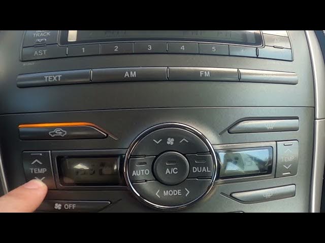 Video thumbnail for How to Change Airflow Temperature in Toyota Auris I ( 2006 – 2013 ) Adjust Blowing Temperature