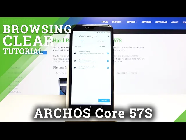 Video thumbnail for How to Clear Browsing Data in ARCHOS Core 57S – Clear Cookies and Browsing History