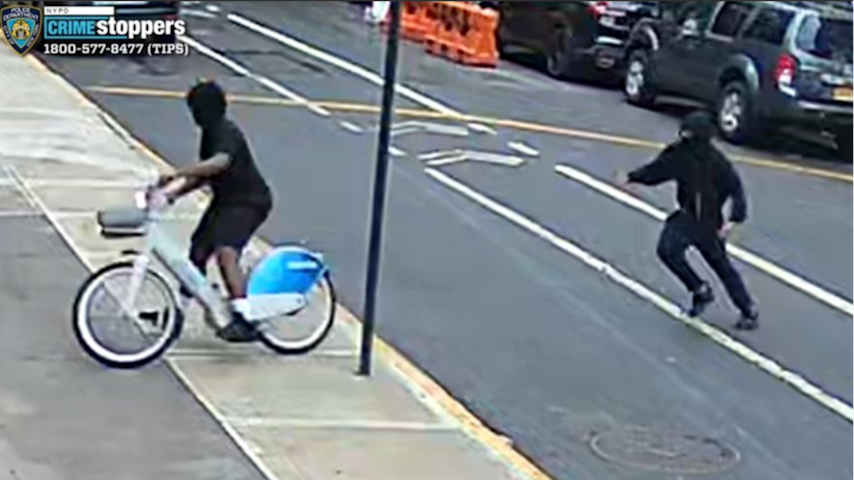 Video thumbnail for Duo on the run after shooting at group from Citi Bike in Mount Hope