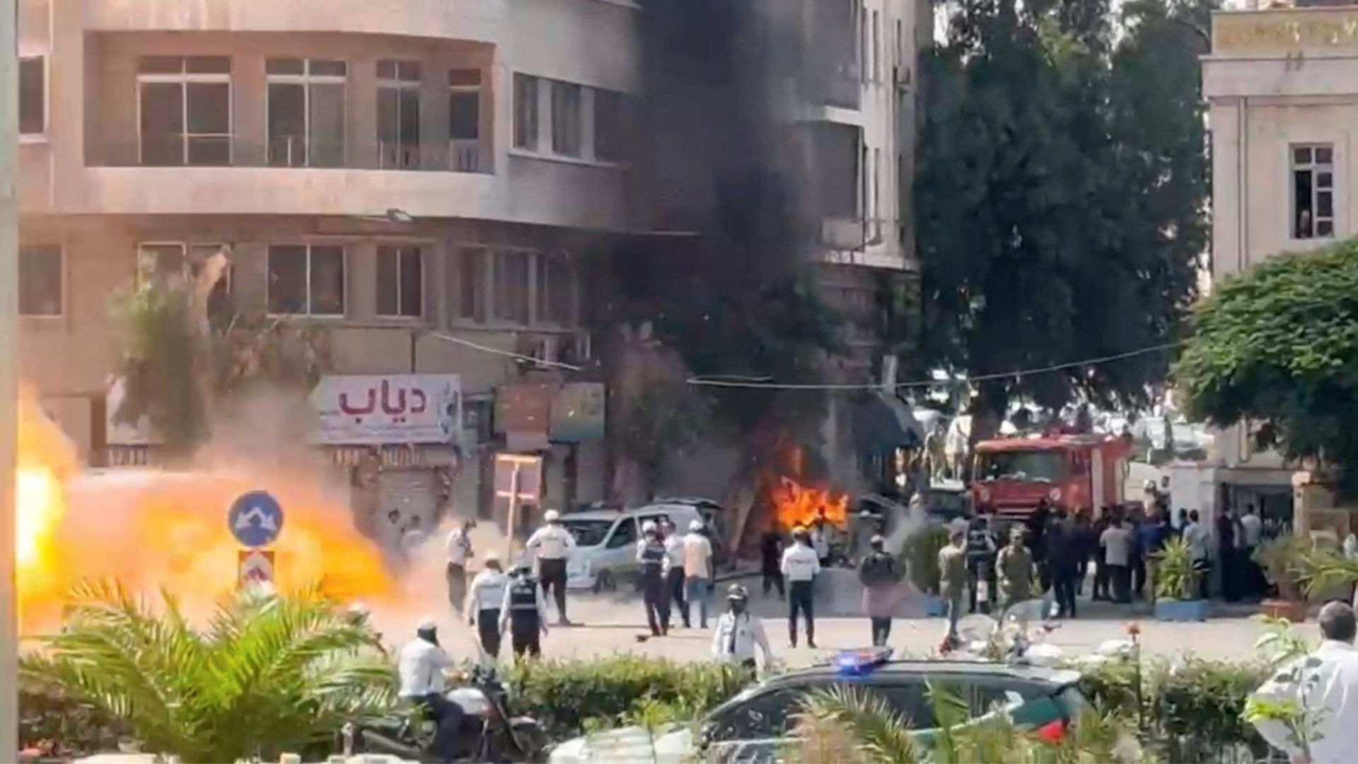Video thumbnail for Explosions rock Syria's capital Damascus, no reports of casualties so far
