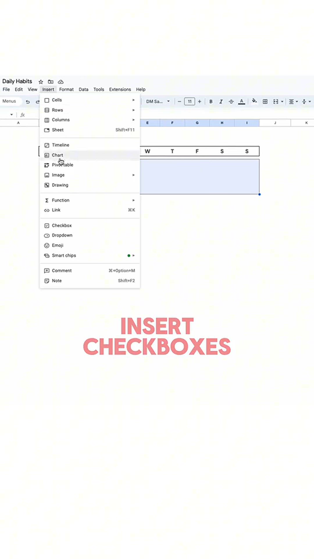 'Video thumbnail for Create a habit tracker in Google Sheets in few easy steps'