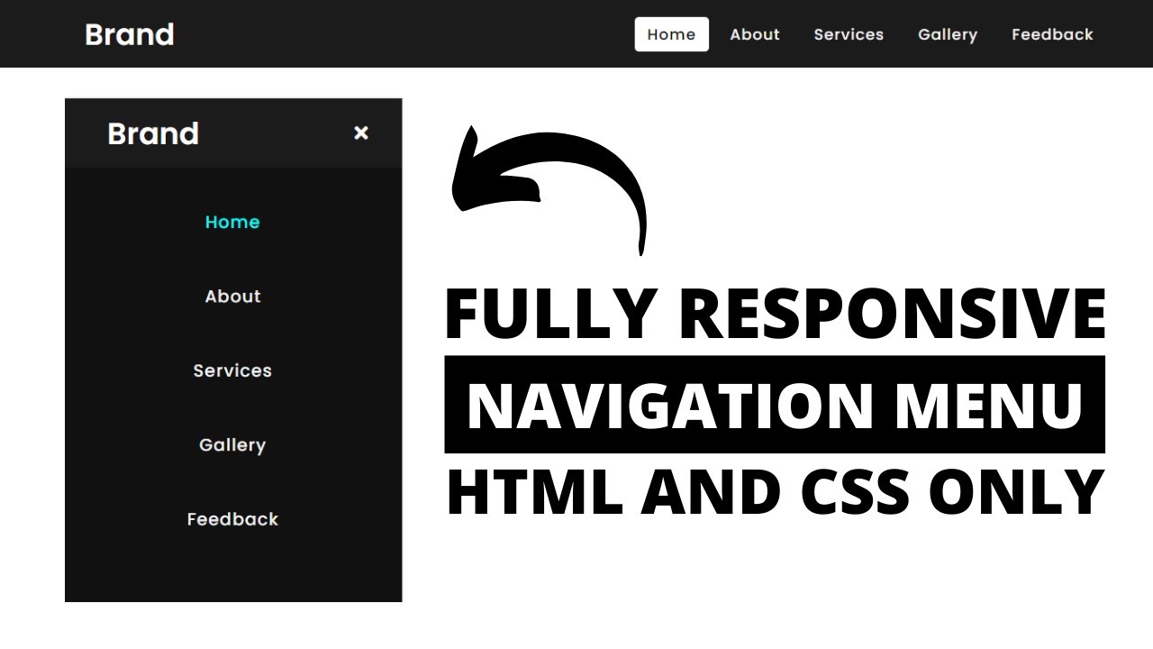 'Video thumbnail for How to Create Responsive Navigation Bar With HTML & CSS in Hindi'