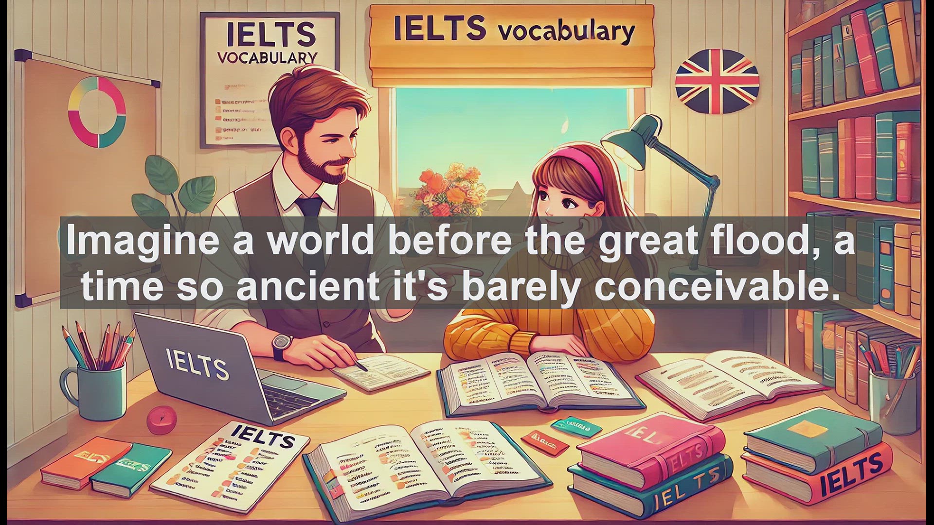 'Video thumbnail for 5000 Must Know IELTS 8.0 Vocabulary - Antediluvian: Exploring an Ancient Word'