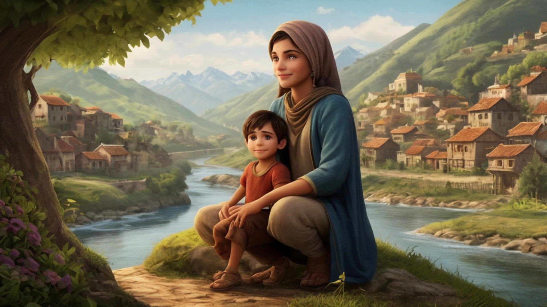 Video thumbnail for Little boy Ibrahim and his mother.